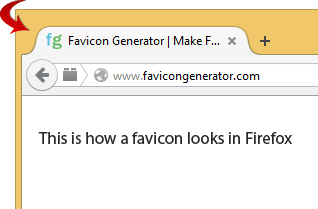 Favicon in Firefox Favicon in FireFox